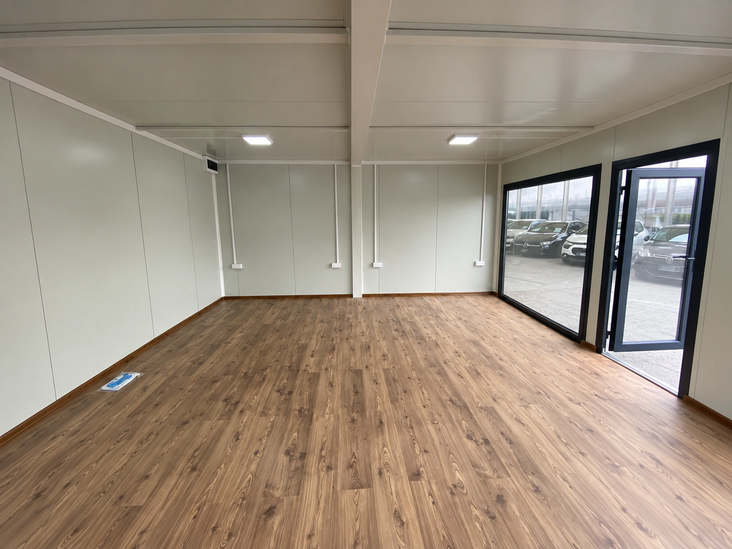 Bright office module interior